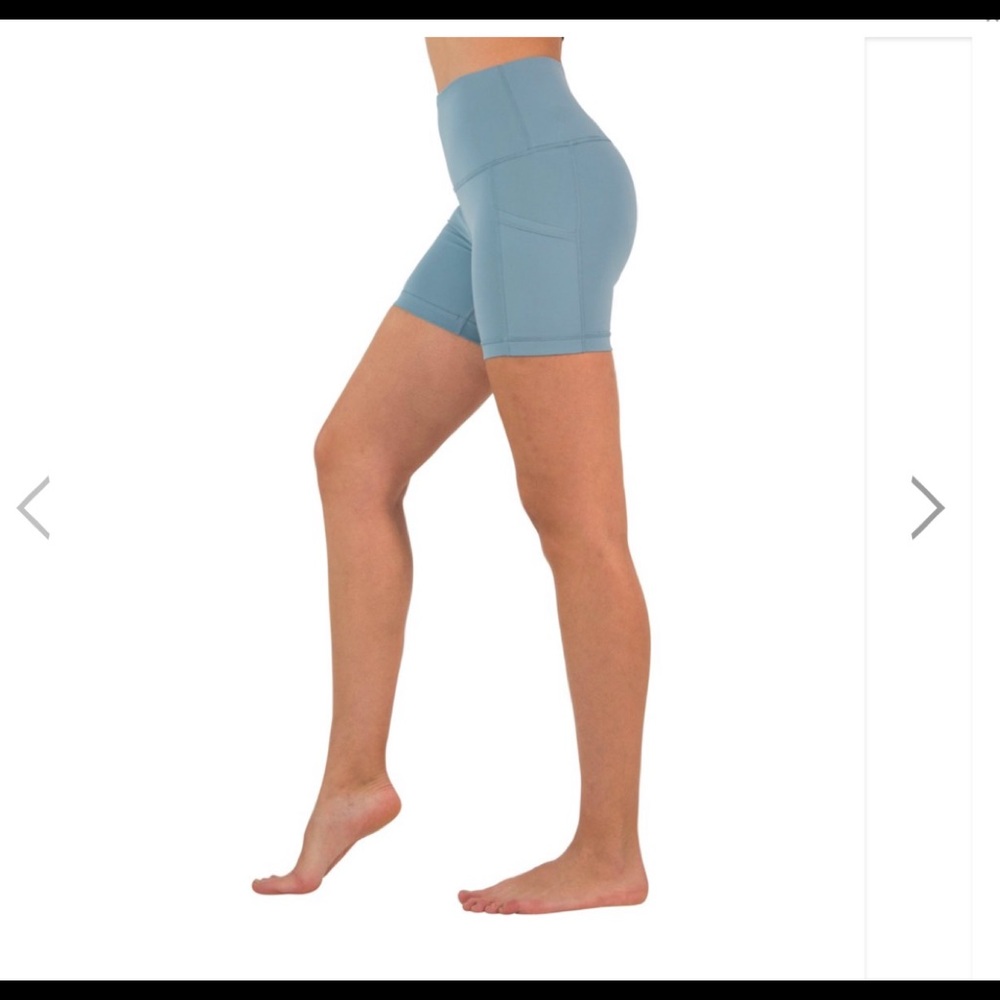 Yogalious "lux" hi rise short with pocket